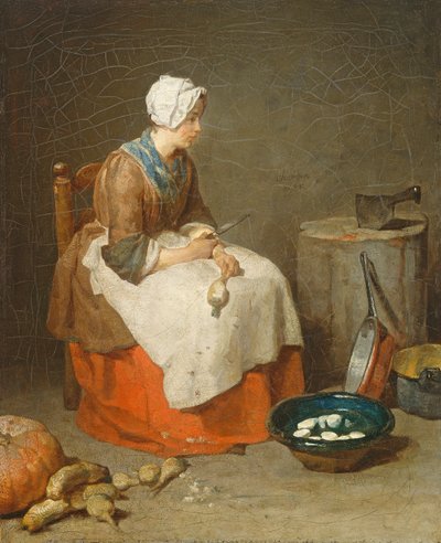 Die Küchenmagd von Jean Baptiste Simeon Chardin